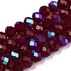 Electroplate Glass Beads Strands X1-EGLA-A034-T4mm-L21-1