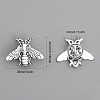 CHGCRAFT 12Pcs Alloy Bees Lapel Pin JEWB-CA0001-36AS-2