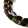 Electroplate Transparent Glass Beads Strands EGLA-Q127-A01-01G-3