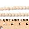 Natural Fossil Beads Strands G-K209-05D-4mm-4