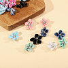 40Pcs 10 Colors Velvet with Resin Rhinestone Cabochons FIND-CA0011-27-4