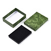 Flower Printed Cardboard Jewelry Boxes X-CBOX-T006-08C-4