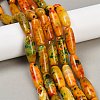Dyed Natural Agate Beads Strands G-U029-H01-1