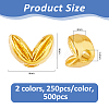 500Pcs 2 Colors Tibetan Style Alloy Beads FIND-FH0017-27B-2