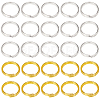 SOFPLATE 600Pcs 2 Colors Brass Split Rings KK-SP0001-82B-1