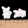 Flocky Opaque Resin Pendants RE-CBAC51B-04P-3
