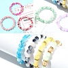 2 Sets 2 Styles DIY Alloy Enamel Pendants & Glass Beads Stretch Bracelets Making Kits DIY-YW0011-85-5
