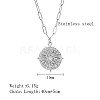 Non-Tarnish 304 Stainless Steel Sun Pendant Necklaces YN2147-2-3