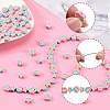 100Pcs 2 Styles Handmade Polymer Clay Beads CLAY-YW0001-97-4