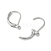 Tarnish Resistant 304 Stainless Steel Leverback Earring Findings X-STAS-S028-07-1