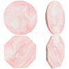 2Pcs 2 Styles Marble Pattern Porcelain Cup Coasters AJEW-CP0009-18C-6