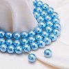 Eco-Friendly Dyed Glass Pearl Round Beads HY-BC0001-8mm-RB006-5