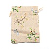 Rectangle Cloth Packing Pouches ABAG-WH0038-03-1