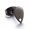 304 Stainless Steel Stud Earring Findings Ion Plating(IP) STAS-L211-05A-B-1