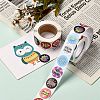 Self-Adhesive Kraft Paper Gift Tag Stickers LS-DIY-G013-A12-5