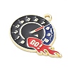 Racing Car Theme Alloy Enamel Pendants AL-CBA4666-03G-02-2