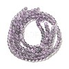 Spray Painted Crackle Glass Beads Strands CCG-Q002-6mm-02-2