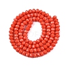 Opaque Solid Color Imitation Jade Glass Beads Strands EGLA-A044-P4mm-D21-2