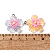Transparent Resin Pendants RESI-A046-05A-4