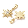 304 Stainless Steel Rinestone Pendants STAS-P329-15G-2