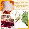Number 1~10 Wooden Beaded Knitting Row Counter Chains & Charms Locking Stitch Makers DIY-NB0010-23-6