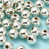Eco-Friendly Brass Smooth Round Beads X-KK-D322-G-5mm-S-RS-1