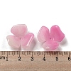 Two-tone Opaque Acrylic Bead Caps OACR-G034-03G-3