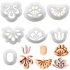 7Pcs 7 Styles Flower & Oval Resin Clay Cutters DIY-CP0010-34-1