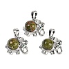 Natural Unakite Pendants G-I374-A-P16-1