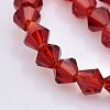 Faceted Bicone Glass Beads Strands X-EGLA-P017-3mm-12-3