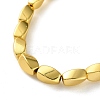 Electroplated Synthetic Magnetic Hematite Beads Strands G-P545-G04-8x12mm-4