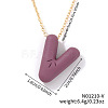 Alloy Initial Pendant Necklaces RS8745-22-1