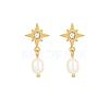 Stainless Steel Earrings with Pearl NB4152-1-1