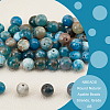 Round Natural Apatite Beads Strands G-NB0003-83-4