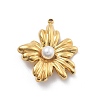 ABS Plastic Imitation Pearl Pendants STAS-R155-052C-G-1