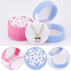 CHGCRAFT 4Pcs 2 Colors Velvet Jewelry Packing Boxes VBOX-CA0001-003-5