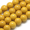 Synthetic Ocean White Jade Beads Strands G-S254-8mm-B04-2