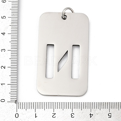 304 Stainless Steel Pendants LS-STAS-M115-01P-N-1