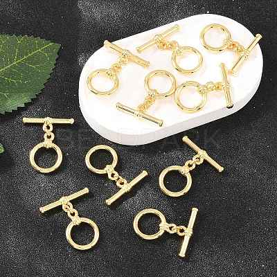 SHEGRACE Brass Toggle Clasps XGR0122G-136G-1