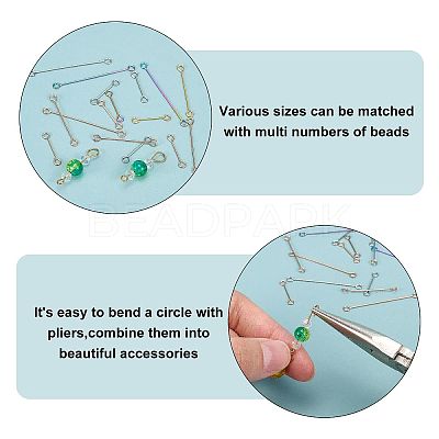 PVD Vacuum Plating 304 Stainless Steel Eye Pins STAS-PH0001-18-1