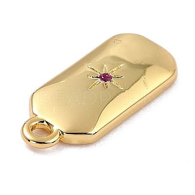 Brass Micro Pave Cubic Zirconia Charms ZIRC-I054-12G-08-1