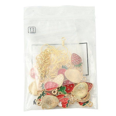 DIY Strawberry Dangle Earrings DIY-FS0006-05-1