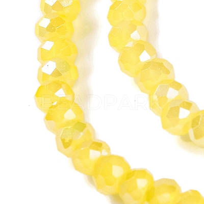 Baking Electroplate Glass Beads Strands DGLA-A039-J2MM-B23-1