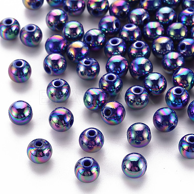 Opaque Acrylic Beads MACR-S370-D8mm-S014-1