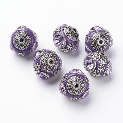 Handmade Indonesia Round Beads IPDL-R400-11-1