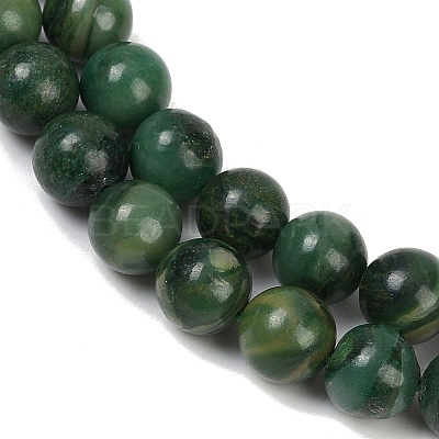  Natural African Jade Beads Strands G-K091-4mm-1