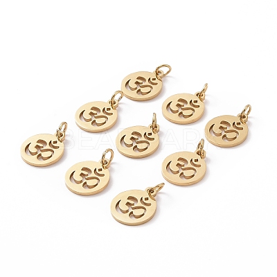 304 Stainless Steel Charms STAS-Q201-T446G-1