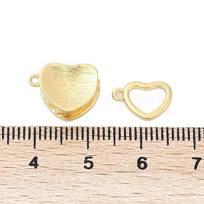 Brass Interlocking Clasps KK-U059-04G-1