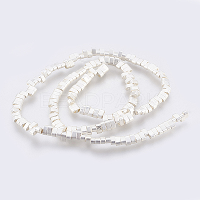 Electroplated Synthetic Non-magnetic Hematite 2-Hole Beads Strands G-E495-11A-03-1