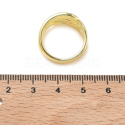 Brass Finger Rings for Women RJEW-K261-07B-G-1